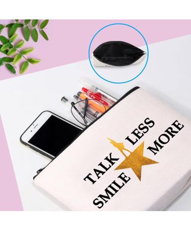 Buy Hamilton Music Cosmetic Bag - 'My Thoughts Have Been Replaced by Hamilton Lyrics' - Talk Less Smile More - International Shipping Available - Buy Online on GoSupps.com