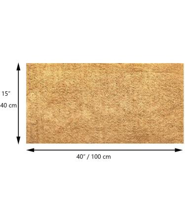 Sunyay 100% Organic Coconut Mat 40x100 cm - Eco-Friendly Coco Liner for Plants Weed Control Fabric and Animal Bedding - Brown Color - Buy Online on GoSupps.com