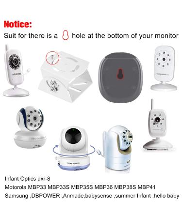 Adjustable Angle Mount for Infant Optics DXR-8, Motorola, Samsung, Babysense, HelloBaby Cameras - Aluminum Alloy - Buy Online on GoSupps.com