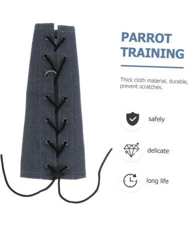 Parliky 1pc Parrot Armguard Pet Anti- Grab Arm Bird Anti Shawl Cloth Art Arm Band Poo Protective Belt medium Navy - Buy Online on GoSupps.com