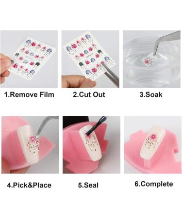 24 Sheets Dream Catcher Nail Stickers Decals MWOOT Nail Art Water Transfer Sticker with Flowers Feather Butterfly Animal for DIY Nail Tips Decoration - Buy Online on GoSupps.com