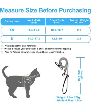 Petbonus Adjustable Cat Dishes & Harness Set - Soft Breathable Cat Bowls with Reflex Stripes for Kittens (XS Gray) - International Shipping - Buy Online on GoSupps.com