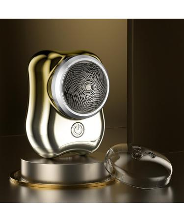 Electric Beard Clipper Mini Electric Trimmer Portable Low Noise Highly Effective for Travel (Gradient Gold) - Buy Online on GoSupps.com