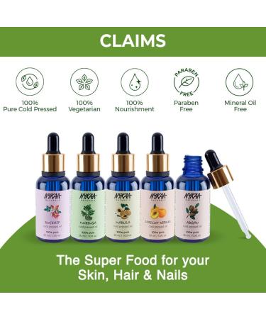 Nykaa Naturals Cold Pressed Oil - 100% Pure Moringa Face Oil for Dry Dull Skin Minimizes Pores - All Skin Types - 1 oz - Buy Online on GoSupps.com