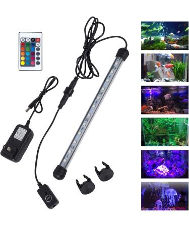 MQ 8-36 inch Submersible LED Aquarium Light - Color Changing Fish Tank Light with Remote Control | IP68 LED Lights Bar for 10-45 inch Fish Tank - Buy Online on GoSupps.com