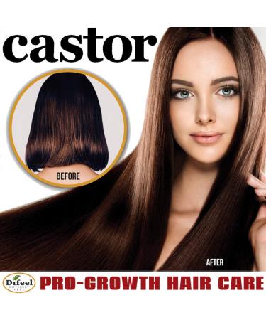 Difeel Castor Pro-Growth Hair Oil 2.5 oz. - Natural Castor Oil for Hair Growth - Buy Online on GoSupps.com