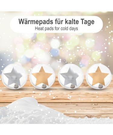 COM-Four 4x Reusable Pocket Warmers - Hand Warmers with Star Motif - Heat Pads for Cold Days & On-the-Go - Large Star Transparent (4 Pack) - Buy Online on GoSupps.com