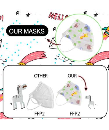 PAIDE P FFP2 Disposable Masks - 5 Layers Certified Breathable - 20 Pack in Various Colors & Prints - Buy Online on GoSupps.com