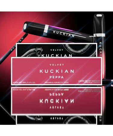 Kuckian PEPPA Rich Spring Pink Liquid Velvet Lipstick - Vitamin E, Cruelty-Free, Vegan, Long Lasting - Buy Online on GoSupps.com