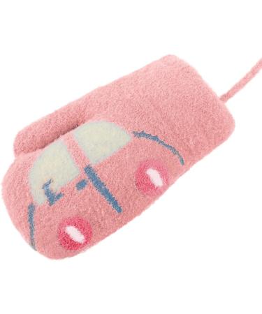 Cute Fox Knitting Short Full Finger Gloves for Toddler Kids | Thermal Plush Lining | 1-3 Yrs | Perfect for Winter, Cycling, Camping | Car/Pink - Buy Online on GoSupps.com