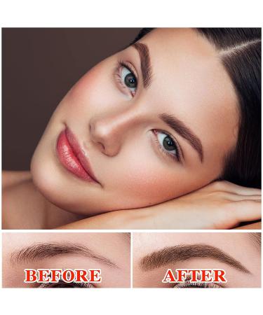 3Pcs Waterproof Microblading Eyebrow Pencil Set with Trimmer - Dark Brown | Long-Lasting, Easy Natural Brows | Eyebrow Tattoo Pen Kit - Buy Online on GoSupps.com