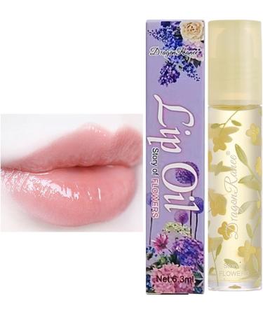  JPSDOWS Clear lip gloss 0.21 oz moisturizing lip gloss with nourishing ingredients | Cute clear flower-patterned lip gloss with Jpsdows formula - Buy Online on GoSupps.com