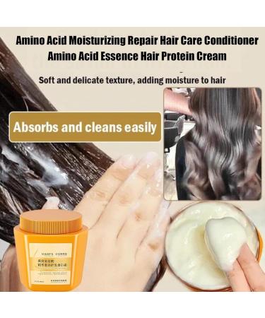 Amino Acid Essence Luxury Nourishing Hair Protein Cream Amino Acid Moisturizing Repair Hair Care Conditioner 500ml Repairing Essence Hair Mask Deep Conditioner - Buy Online on GoSupps.com