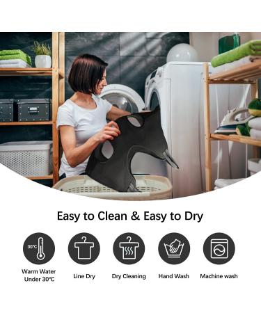 ZVBBON Dog Nail Trimming Hammock - Breathable Sling for Grooming Small & Large Dogs (L Black) - Buy Online on GoSupps.com