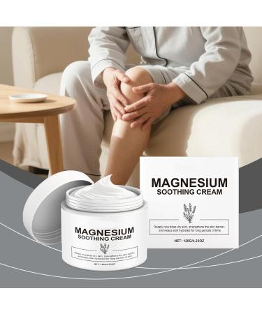 Neuropathy Magnesium Cream - Nerve Relief Lotion with Magnesium Chloride and Pure Ingredients Non-Greasy Fast-Absorbing Magnesium Body Butter 120ML - Buy Online on GoSupps.com