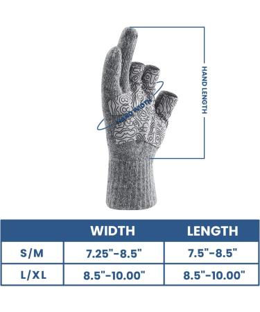 Palmyth Wool Fishing Gloves - 3-Cut Fingerless | Warm for Men & Women | Ideal for Winter Fly Fishing Ice Fishing Photography & Hunting | Gray Large-XXL - Buy Online on GoSupps.com