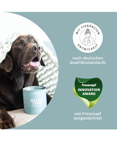 Mammaly Relax Time: Anti-Stress Snacks for Dogs with Valerian Chamomile & Probiotics - 270 Calming Treats for Fear & Nervousness - Buy Online on GoSupps.com
