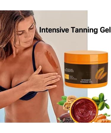 Luxury Intensive Tanning Gel Brown Intensive Tanning Luxe Gel Natural Tanning Accelerator Cream Gel Dark Brown Tanning Gel For Sunbeds & Outdoor Sun (2 Pcs) - Buy Online on GoSupps.com