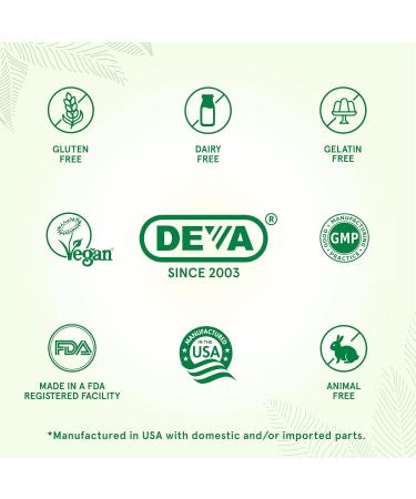 DEVA Vegan Biotin 6000mcg 2-Pack Vitamin B7 Easy-to-Swallow Tiny Tablets 90 Count Ea 90 Count (Pack of 2) - Buy Online on GoSupps.com