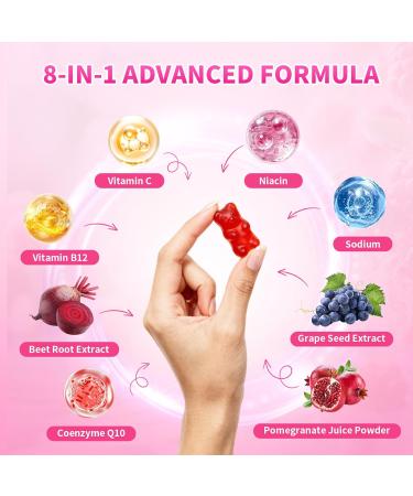 Beet Root Gummies for Women & Men Beetroot Supplement Beet Chews with Vitamins Grape Seed for Antioxidant Supoort & Immune Health Sugar-Free/Vegan/Organic Raspberry Flavor 60 Count Raspberry 60 Count (Pack of 1) - Buy Online on GoSupps.com