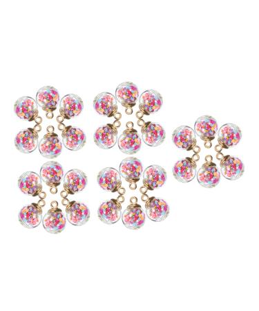 Gleavi 30th mini sequin ball little ball pendant Christmas balls xmas decoration Christmas trailer star sequin balls Christmas tree decoration mini star balls plastic hanging ball charm