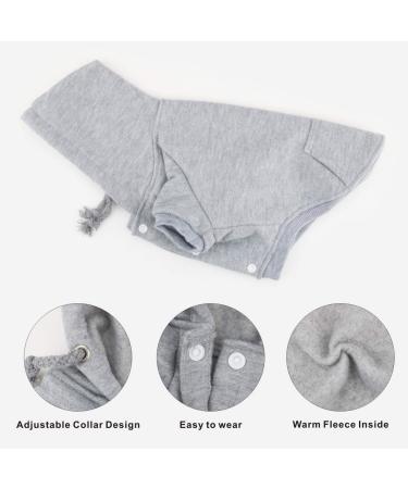Idepet Dog Sweater & Pet Clothes | Warm Coat for Small Dogs & Cats - Chihuahua Poodle Teddy - Size S Gray - Buy Online on GoSupps.com