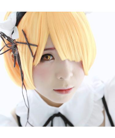 Buy Colored Yellow Contact Lenses | Anime Yellow Circle Lenses | Opaque Cosplay Lenses | Free Lentil Container | -6.00 Diopters | International Shipping - Buy Online on GoSupps.com
