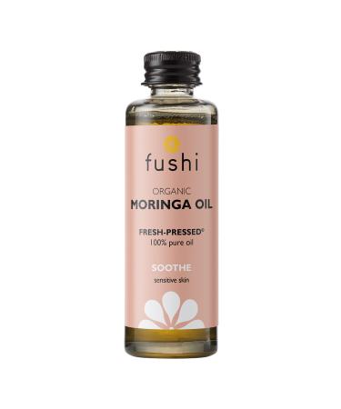 Fushi Moringa Seed Oil Virgin & Fresh-Pressed Best for Dry Skin Redness Fine Lines Moisturising Antibacterial Antioxidant Nourishing & Anti-ageing Ethical Vegan & Made in The UK 50 ml
