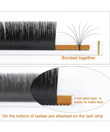 Easy Fan D-0.05 11mm D Curl Mega Volume Lash Extensions - 10-25mm | Flowering Lashes - Buy Online on GoSupps.com