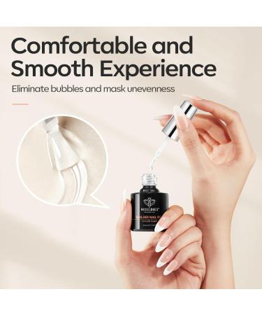 Modelones Builder Nail Gel Set 2 Pcs 10ml Clear Gel Builder for Nail Thickening Nail Strengthener Apex Building Extension Gel Rhinestone Nail Glue Gel in a Bottle LED Nail Lamp Cured Hard Gel 2 Pcs 10ml Clear Builder Gel - Buy Online on GoSupps.com