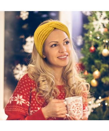 5-Pack Aoprie Knit Wide Headbands for Winter - Orange Ear Warmers for Women and Girls - Buy Online on GoSupps.com