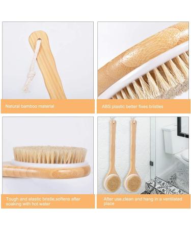 Frava Long Handle Bath Brush Back Scrubber - Exfoliating Shower & Bath Body Brush (15.7 Inches) - Buy Online on GoSupps.com