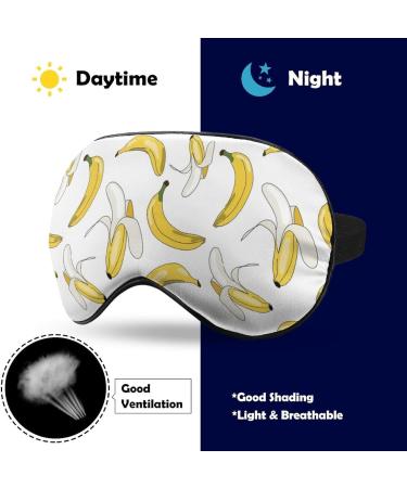 Banana Sleep Mask - Soft Comfortable Eye Mask with Adjustable Strap | Light Blindfold for Travel - Ideal for Boys Girls Women & Men - Buy Online on GoSupps.com