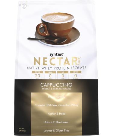 Syntrax Nutrition Nectar Lattes Cappuccino - 100% Whey Isolate Protein Powder 2 lbs | International Shipping Available - Buy Online on GoSupps.com
