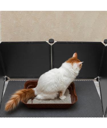 POPETPOP Cat Litter Box Enclosure : 1 Set Cat Litter Box Splash Guard Cat Litter Box Shields Litter Box Screen Privacy for Pet Toilet 35X35X0.2cm - Buy Online on GoSupps.com