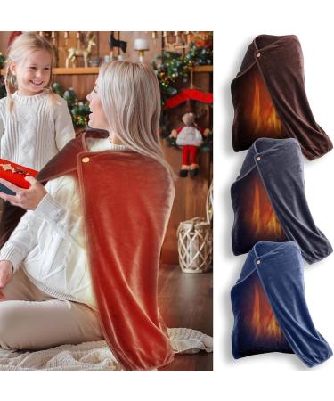 WLP Electrically Heated Wrapper - USB Heated Flannel Blanket | Portable Overload Comfort in Dark Gray - Buy Online on GoSupps.com