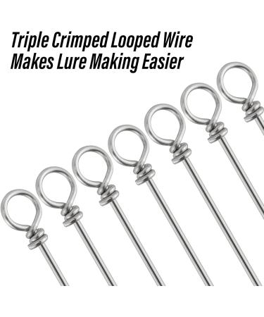 Dr.Fish 30 Pack Stainless Steel Fishing Spinner Shafts - DIY Spinner Bait Components - Freshwater/Saltwater Inline Rigs - 0.031 Dia. 6.3inch - Buy Online on GoSupps.com