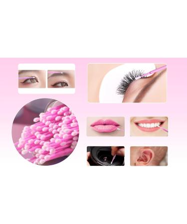 400 Micro Applicator Eyelash Brushes- Pink Mascara Wands for Extensions - Buy Online on GoSupps.com
