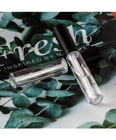 GTHER 10ML Lip Gloss Tubes - Set of 10 Empty Containers for Lip Balm, Clear Refillable Bottles with Rubber Inserts and Funnel - Matte Black + Transparent - Buy Online on GoSupps.com