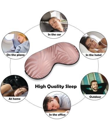 Shop Rose Gold Zebra Skin Sleep Mask | Adjustable Eye Shades for Women | Comfortable & Stylish Sleeping Cover - Buy Online on GoSupps.com