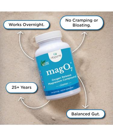 NBPure Mag O7 Oxygen Digestive System Cleanser Capsules - 180 Count (Pack of 1) - Buy Online on GoSupps.com
