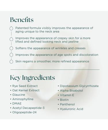 Marini SkinSolutions Juveneck Neck Cream - Increases Hydration & Decreases Appearance of Uneven Texture Wrinkles & Discoloration with Peptides DMAE & Hyaluronic Acid - Made in the USA - 1.7 oz - Buy Online on GoSupps.com