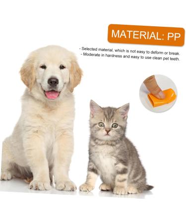 BESPORTBLE 1 Set Pet Toothbrush Dog Care Toothbrush Dog Teeth Cleaning Stick Dog Toothpaste Pp Orange - Buy Online on GoSupps.com