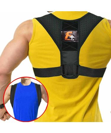 Posture Corrector Support Brace Belt | Adjustable Upper Back Brace for Clavicle Support & Pain Relief | Medical Grade Back Straightener - International Shipping Available - Buy Online on GoSupps.com