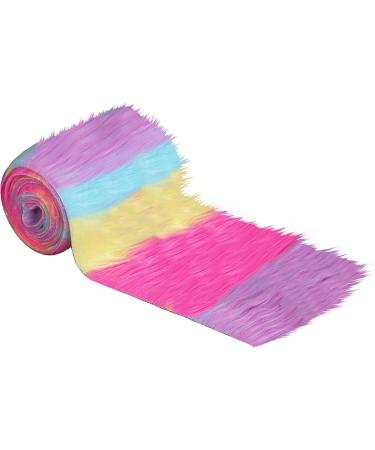 FabricLA Shaggy Faux Fur Roll - 4 X 60 Inches Trim Fur Rolls - Pastel Patch - DIY Crafts, Costume Design, Decoration - Buy Online on GoSupps.com