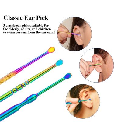 6Pcs Professional Double-Headed Ear Wax Removal Kit with Spiral Remover - Includes Storage Box and Cleaning Brush - Buy Online on GoSupps.com