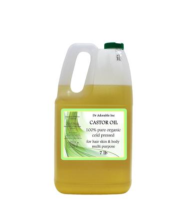 Castor Oil Pure Organic Cold Pressed Virgin 7 Lb/One Gallon