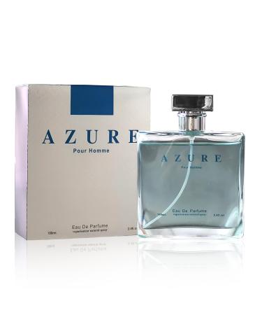 Azure Pour Homme Cologne for Men/Eau de Parfum Natural Spray 3.4 Fl Oz Perfume for Men Suitable for All Skin Type Men Fragrance Daily Used