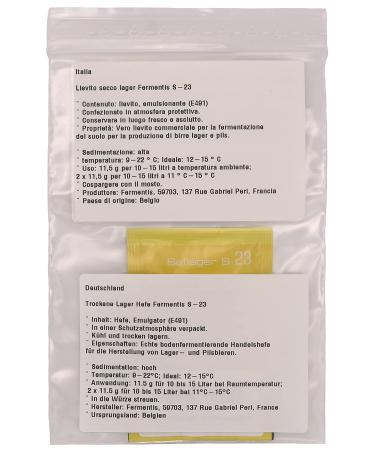 Buy Fermentis Beer Yeast US-05 W 34/70 S-33 & S-23 | Top & Bottom Fermenting Yeasts for Brewing - Buy Online on GoSupps.com