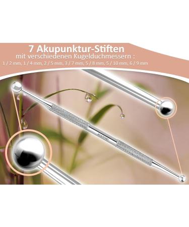 Premium Acupressure Pen Set | 7-Piece Acupuncture Massage & Scar Stick - International Shipping Available - Buy Online on GoSupps.com